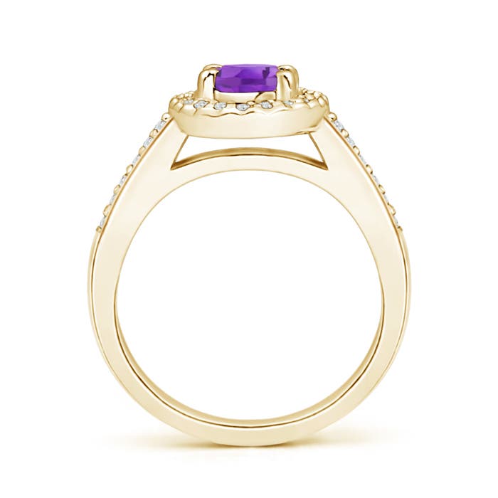 AA - Amethyst / 0.96 CT / 14 KT Yellow Gold