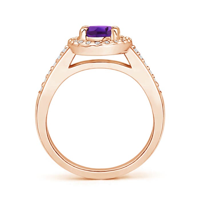 AAAA - Amethyst / 0.96 CT / 14 KT Rose Gold