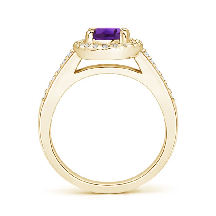 AAAA - Amethyst / 0.96 CT / 14 KT Yellow Gold