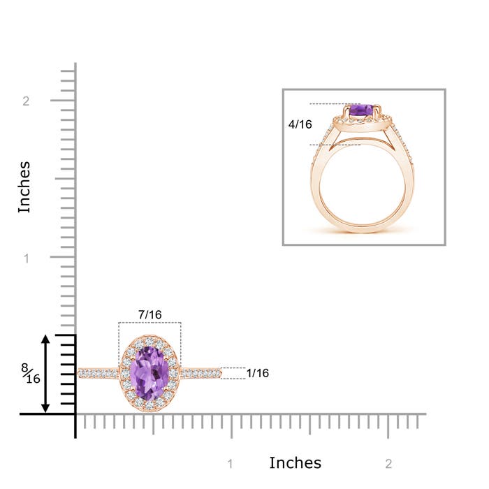 A - Amethyst / 1.47 CT / 14 KT Rose Gold