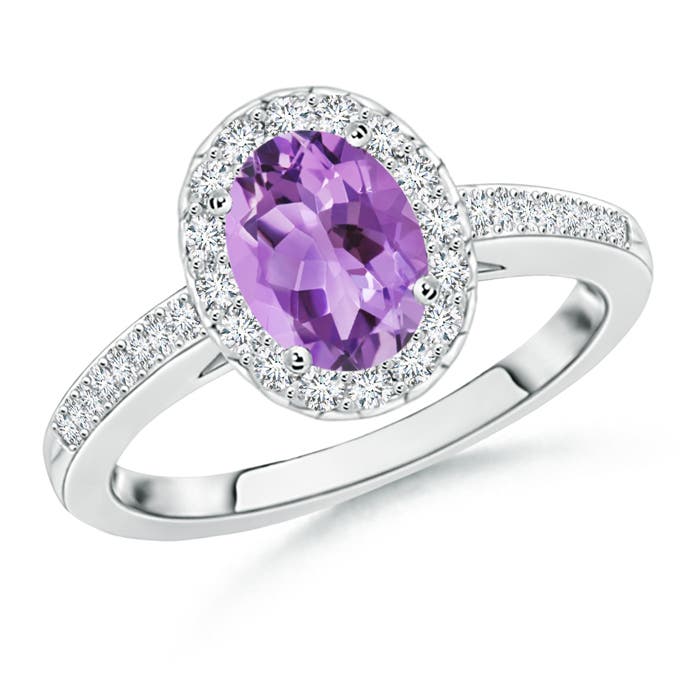 A - Amethyst / 1.47 CT / 14 KT White Gold