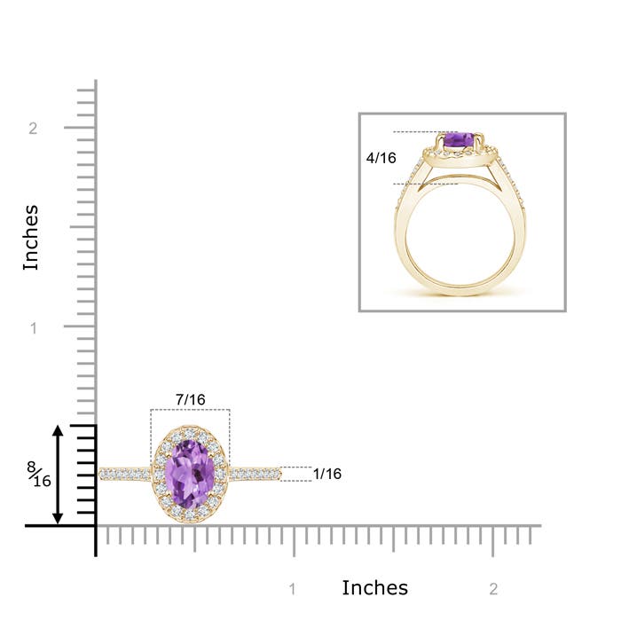 A - Amethyst / 1.47 CT / 14 KT Yellow Gold