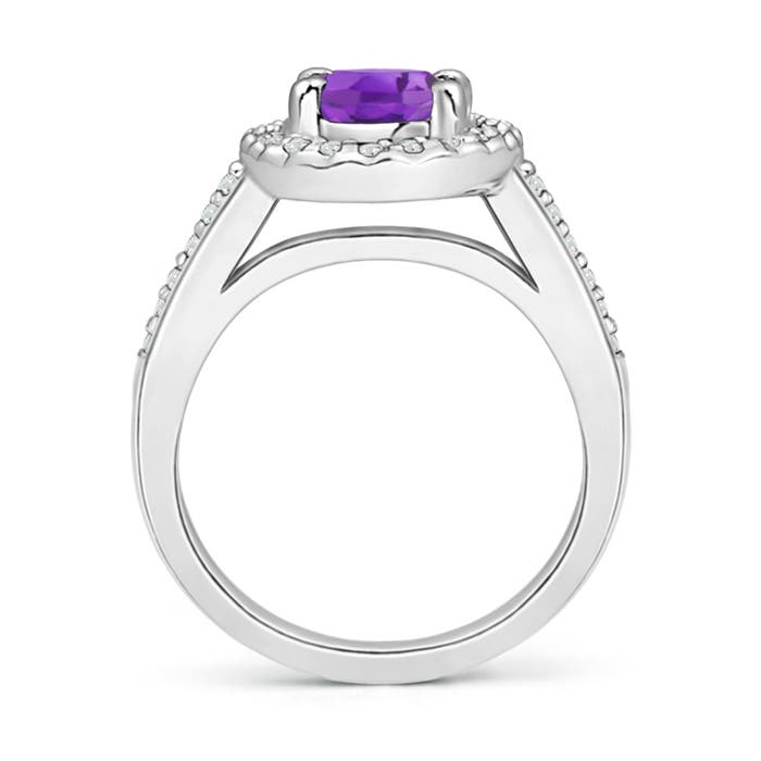 AA - Amethyst / 1.47 CT / 14 KT White Gold