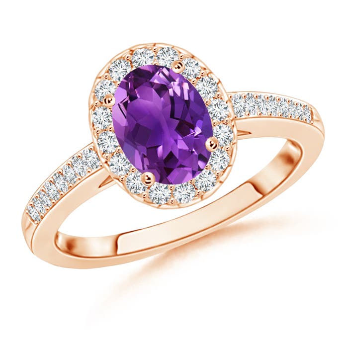 AAAA - Amethyst / 1.47 CT / 14 KT Rose Gold