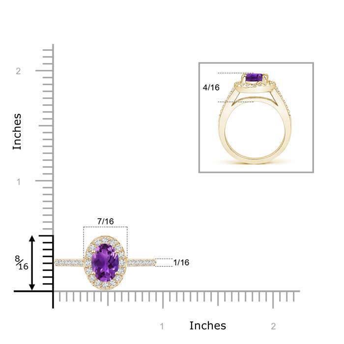 AAAA - Amethyst / 1.47 CT / 14 KT Yellow Gold