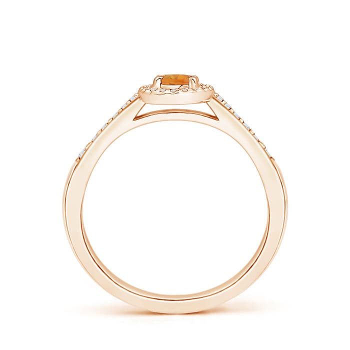 AA - Citrine / 0.37 CT / 14 KT Rose Gold