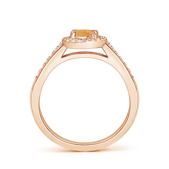 A - Citrine / 0.61 CT / 14 KT Rose Gold