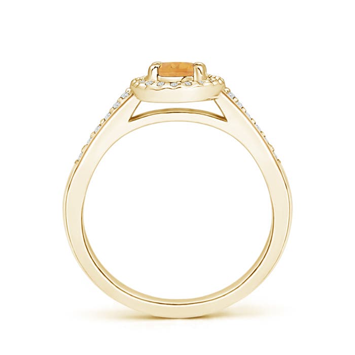 A - Citrine / 0.61 CT / 14 KT Yellow Gold