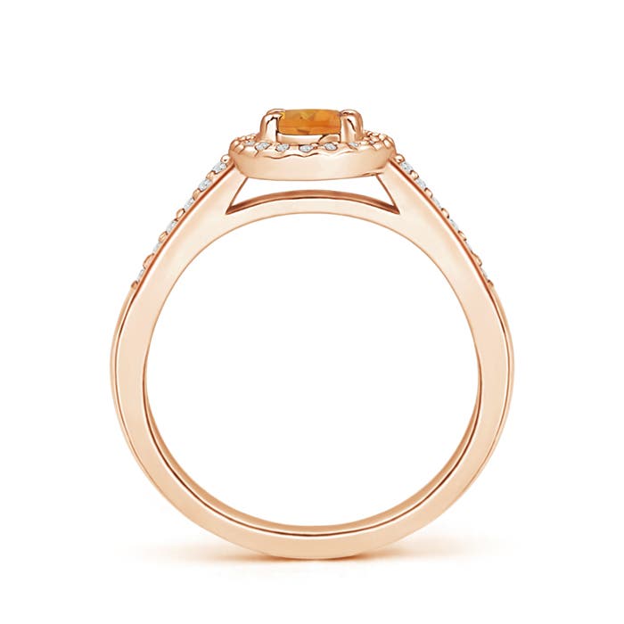 AA - Citrine / 0.61 CT / 14 KT Rose Gold