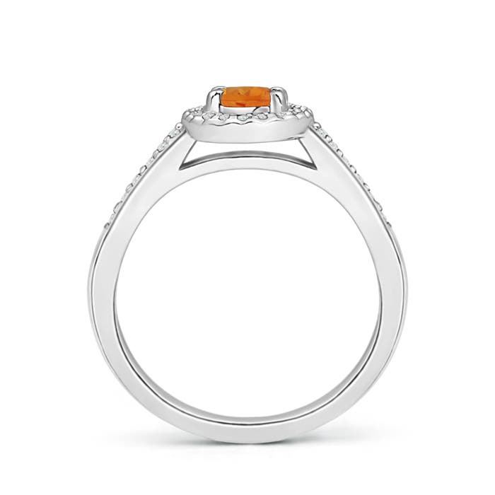 AAA - Citrine / 0.61 CT / 14 KT White Gold