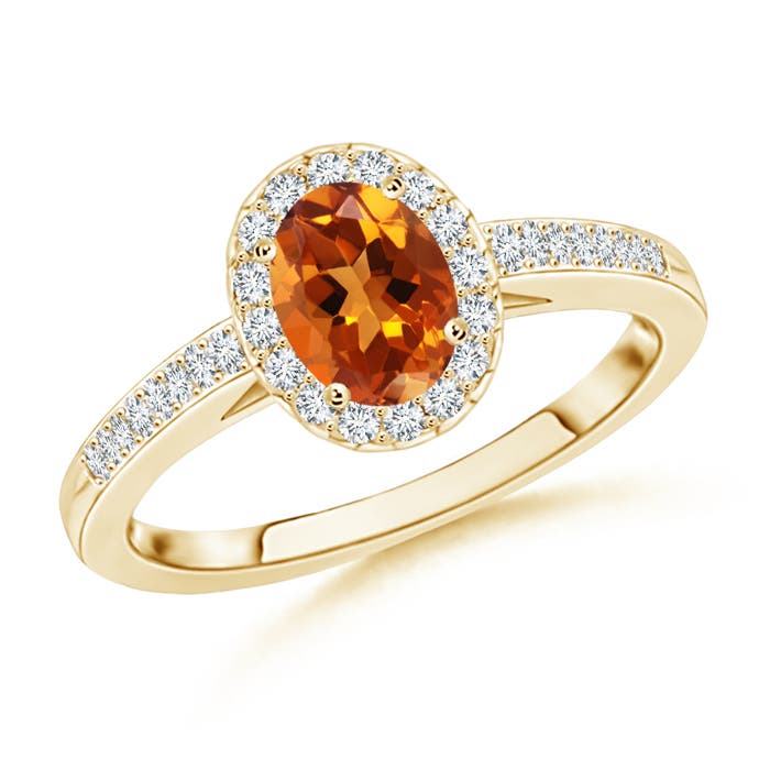 AAAA - Citrine / 0.61 CT / 14 KT Yellow Gold