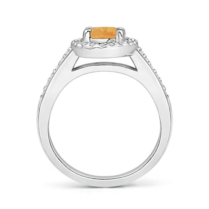 A - Citrine / 1.01 CT / 14 KT White Gold