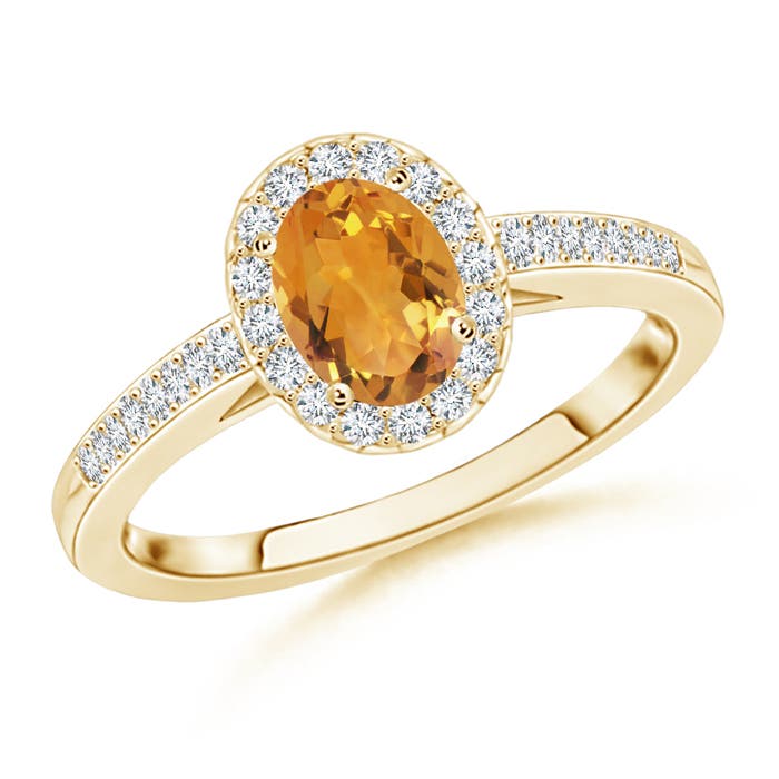 AA - Citrine / 1.01 CT / 14 KT Yellow Gold