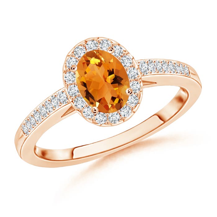 AAA - Citrine / 1.01 CT / 14 KT Rose Gold