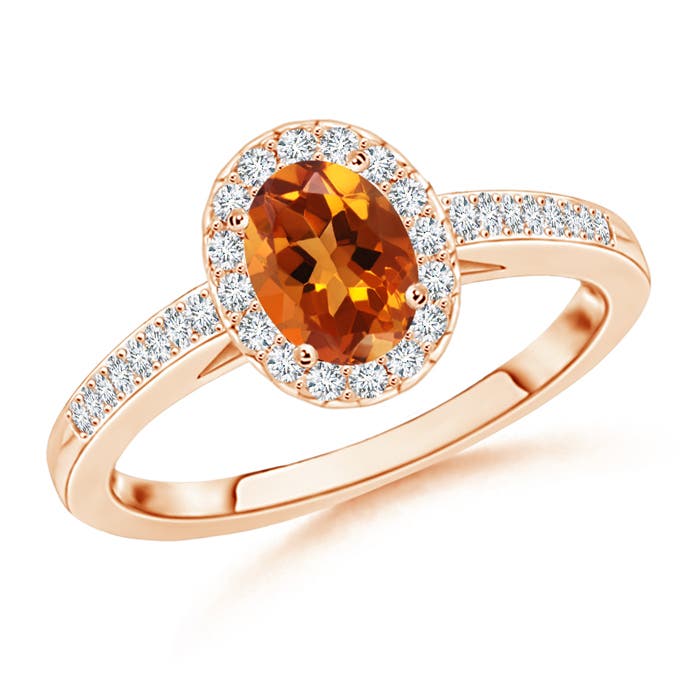 AAAA - Citrine / 1.01 CT / 14 KT Rose Gold