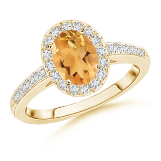 Oval A Citrine