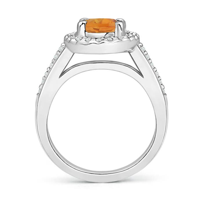 AA - Citrine / 1.42 CT / 14 KT White Gold