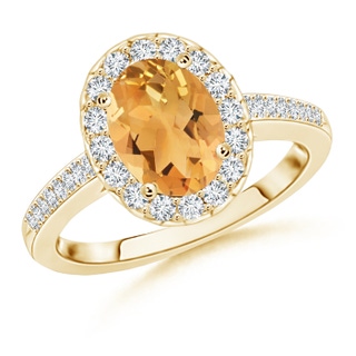 Oval A Citrine
