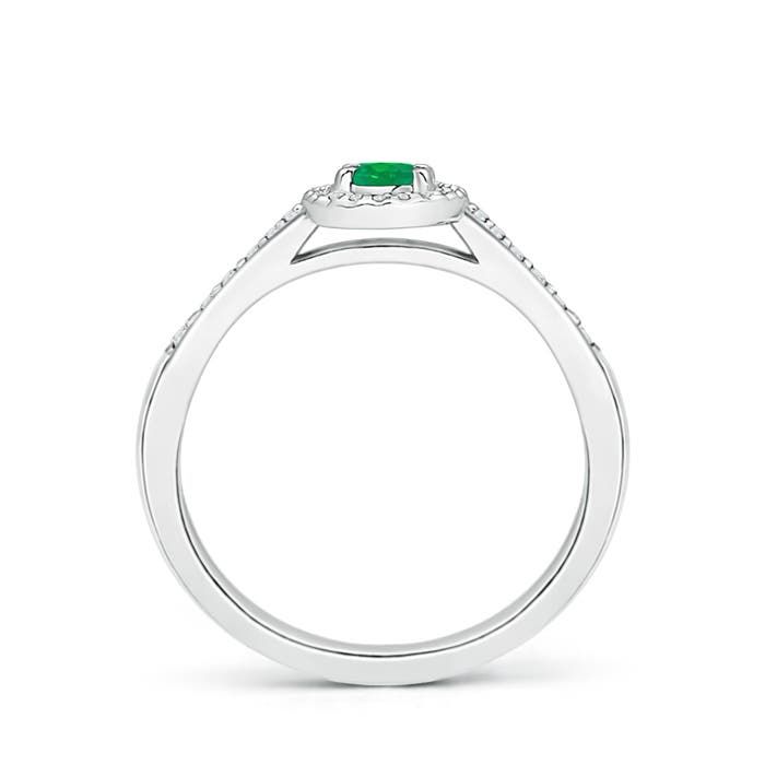 AA - Emerald / 0.36 CT / 14 KT White Gold