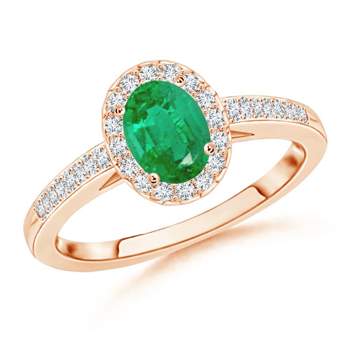 AA - Emerald / 0.92 CT / 14 KT Rose Gold