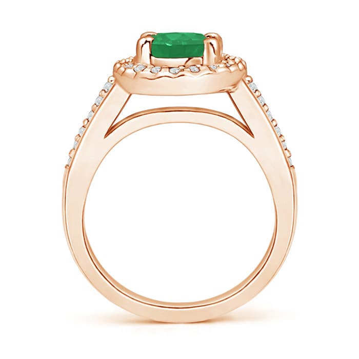 A - Emerald / 1.42 CT / 14 KT Rose Gold