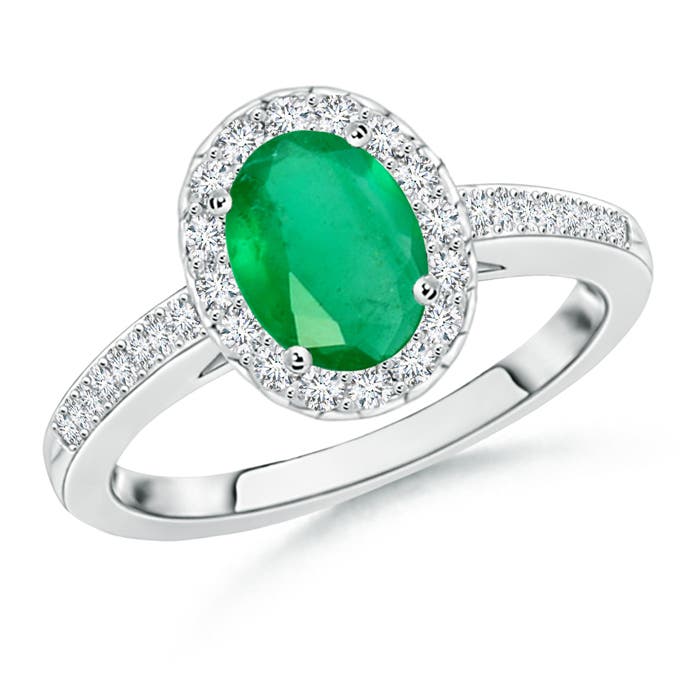 A - Emerald / 1.42 CT / 14 KT White Gold