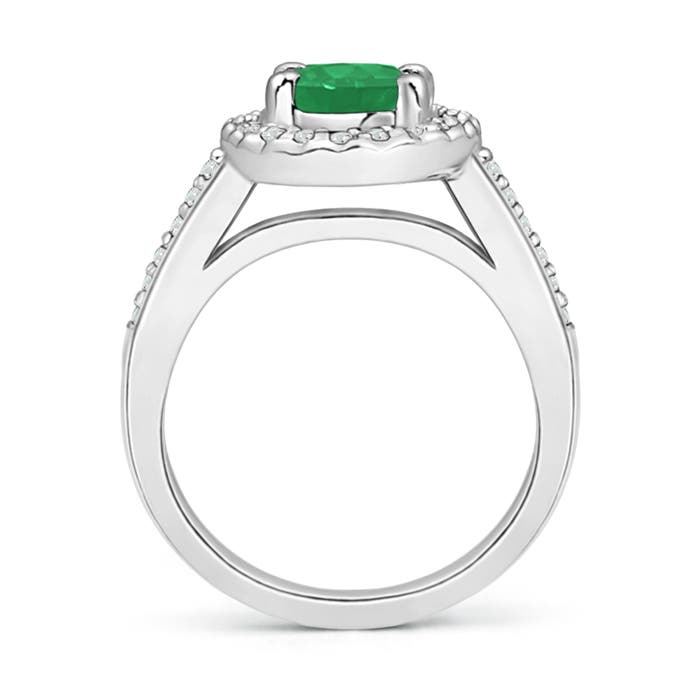 A - Emerald / 1.42 CT / 14 KT White Gold