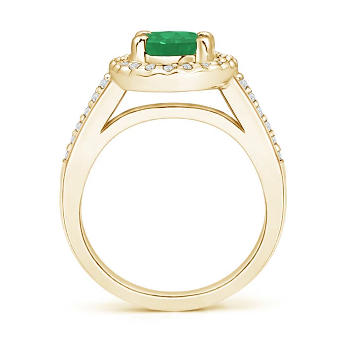 A - Emerald / 1.42 CT / 14 KT Yellow Gold