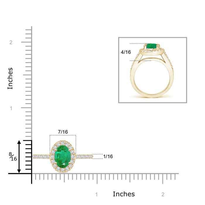 AA - Emerald / 1.42 CT / 14 KT Yellow Gold