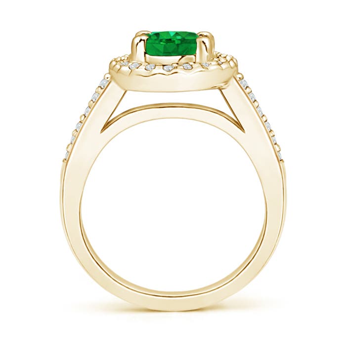 AAA - Emerald / 1.42 CT / 14 KT Yellow Gold