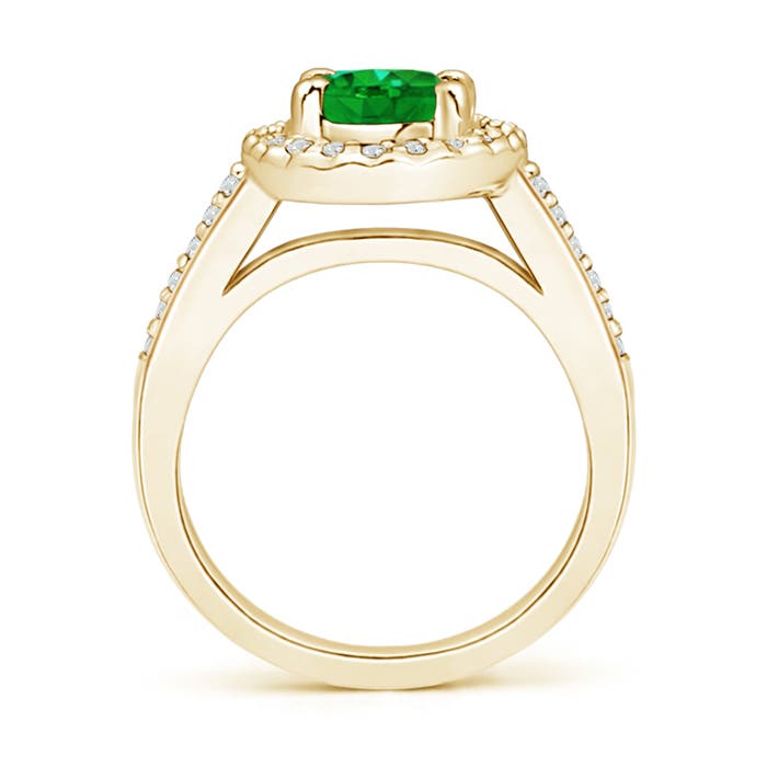 AAAA - Emerald / 1.42 CT / 14 KT Yellow Gold