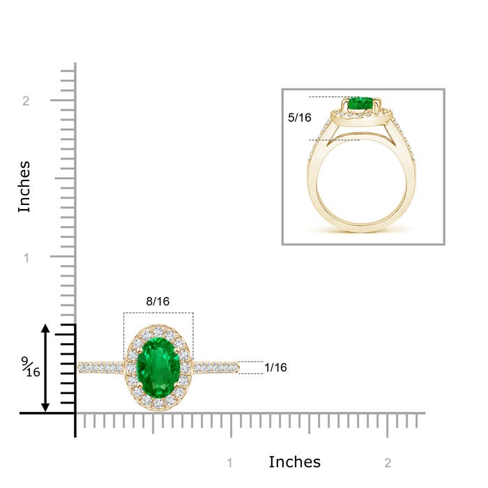 Premium - Lab-Grown Emerald / 2.04 CT / 14 KT Yellow Gold