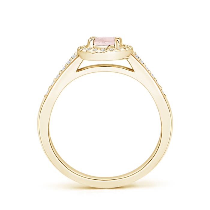 A - Morganite / 0.96 CT / 14 KT Yellow Gold