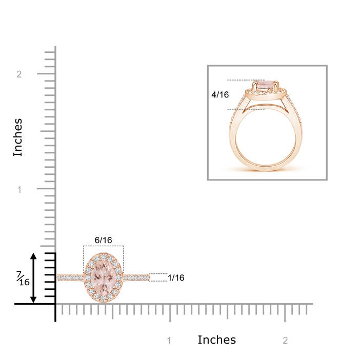 AAA - Morganite / 0.96 CT / 14 KT Rose Gold