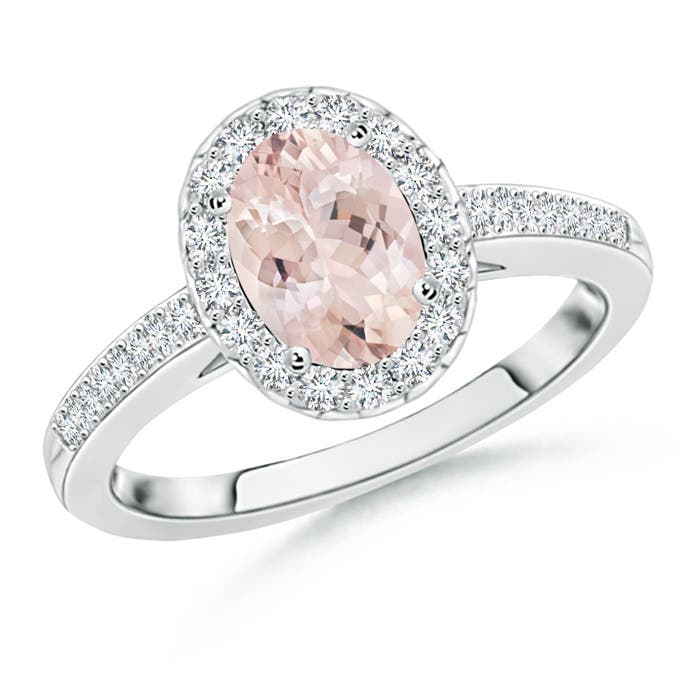 AA - Morganite / 1.42 CT / 14 KT White Gold