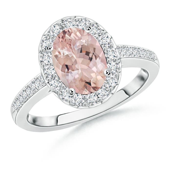 AA - Morganite / 2.19 CT / 14 KT White Gold