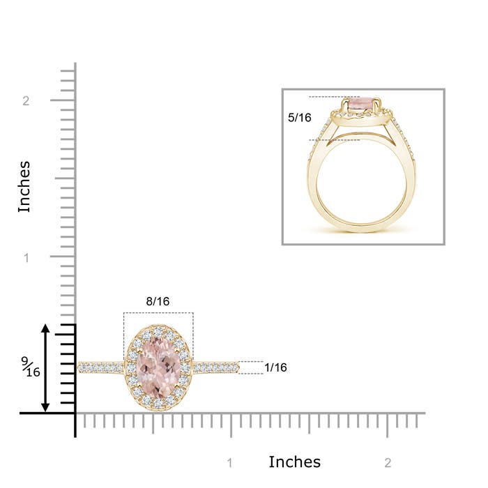 AA - Morganite / 2.19 CT / 14 KT Yellow Gold