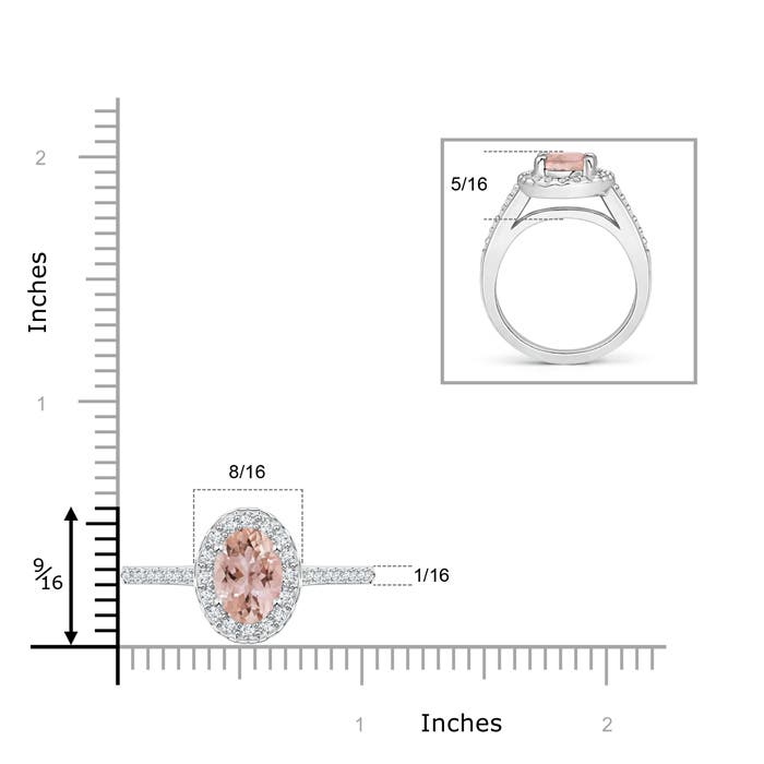 AAA - Morganite / 2.19 CT / 14 KT White Gold