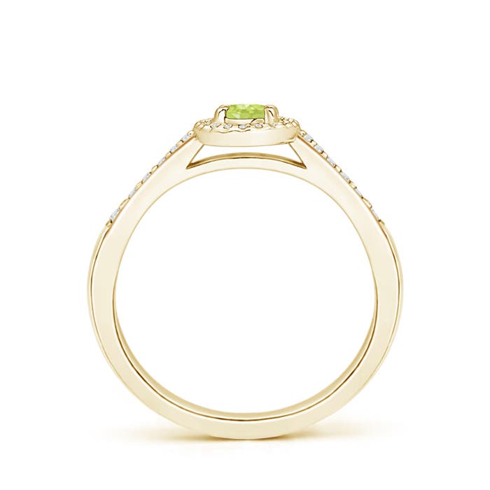 A - Peridot / 0.36 CT / 14 KT Yellow Gold