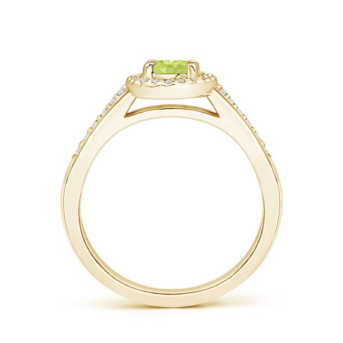 A - Peridot / 0.69 CT / 14 KT Yellow Gold