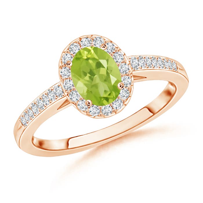 AA - Peridot / 1.11 CT / 14 KT Rose Gold