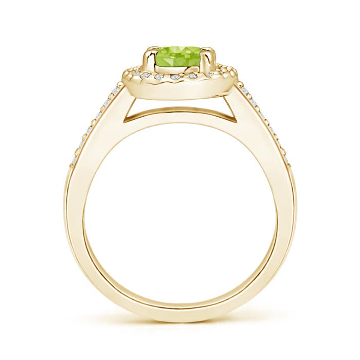 AA - Peridot / 1.11 CT / 14 KT Yellow Gold