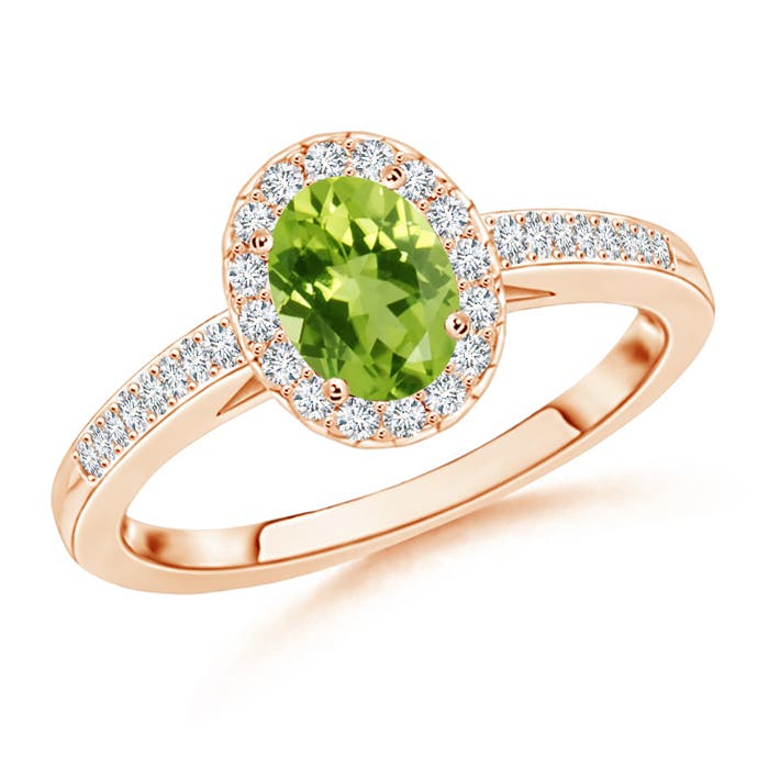 AAA - Peridot / 1.11 CT / 14 KT Rose Gold