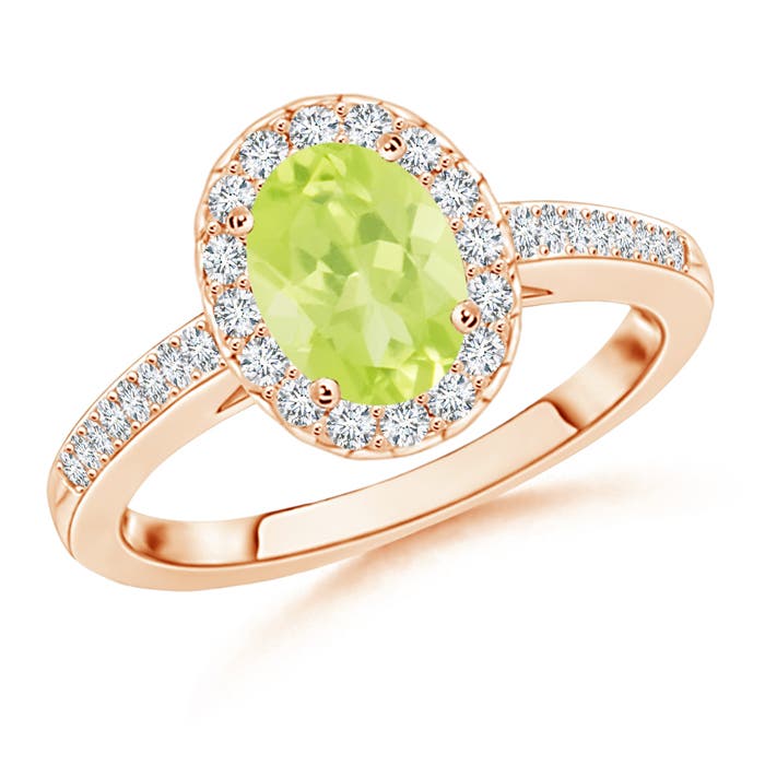 A - Peridot / 1.67 CT / 14 KT Rose Gold