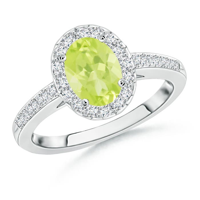 A - Peridot / 1.67 CT / 14 KT White Gold