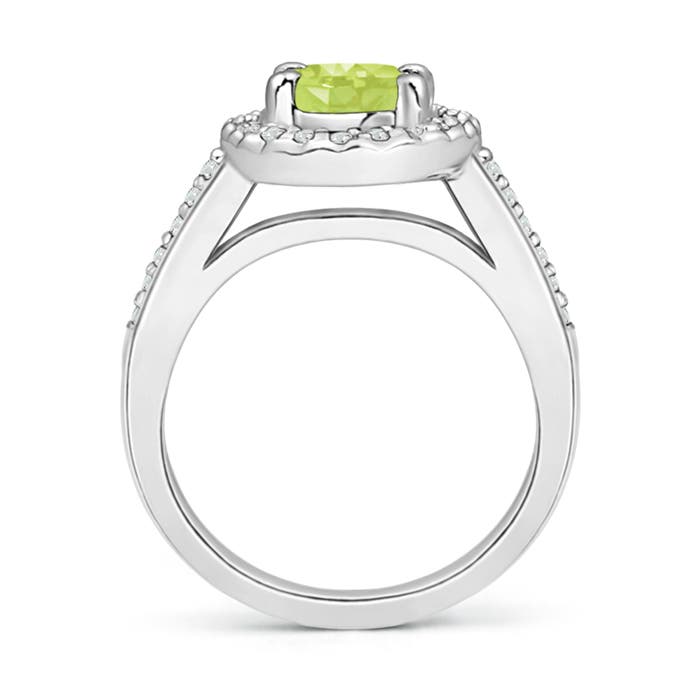 A - Peridot / 1.67 CT / 14 KT White Gold