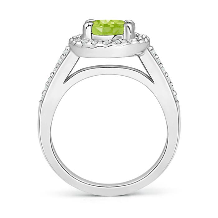 AA - Peridot / 1.67 CT / 14 KT White Gold