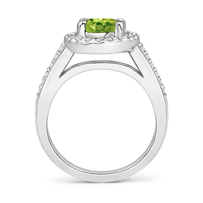 AAA - Peridot / 1.67 CT / 14 KT White Gold