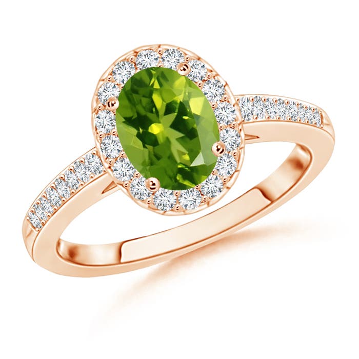 AAAA - Peridot / 1.67 CT / 14 KT Rose Gold