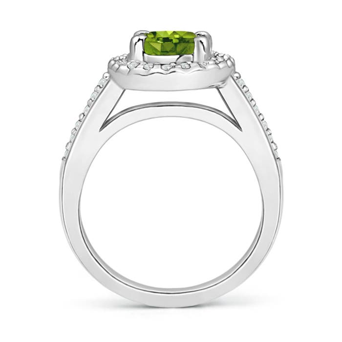 AAAA - Peridot / 1.67 CT / 14 KT White Gold